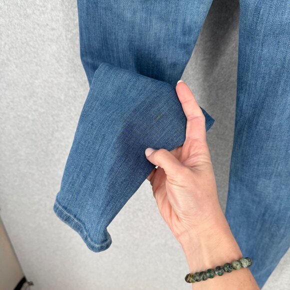 Mother Womens Looker High Waisted Skinny Jeans Size 27 Light Graffiti Wash READ - Picture 7 of 16